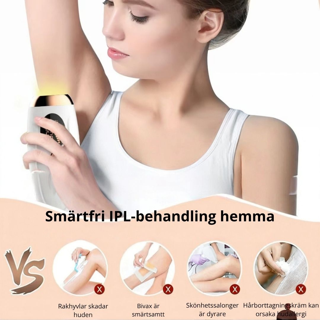 SilkPro X1 IPL Hårborttagning för Permanent Slät Hud