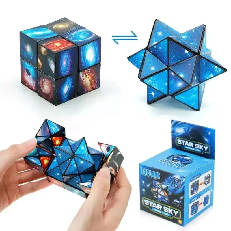 2-i-1 Galaxy Magic Cube™ – Infinity Fidget Cube