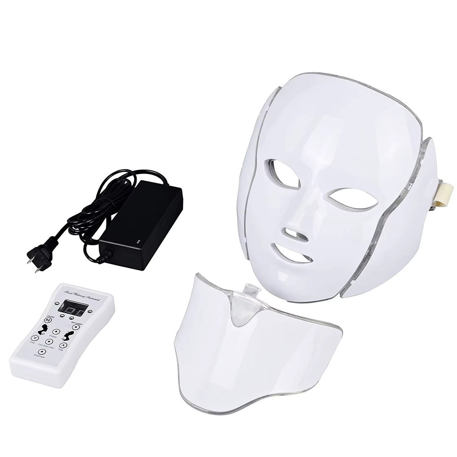 🌟 PDT Photon LED Facial Mask – 7-färgs ljusbehandling för ansikte & hals