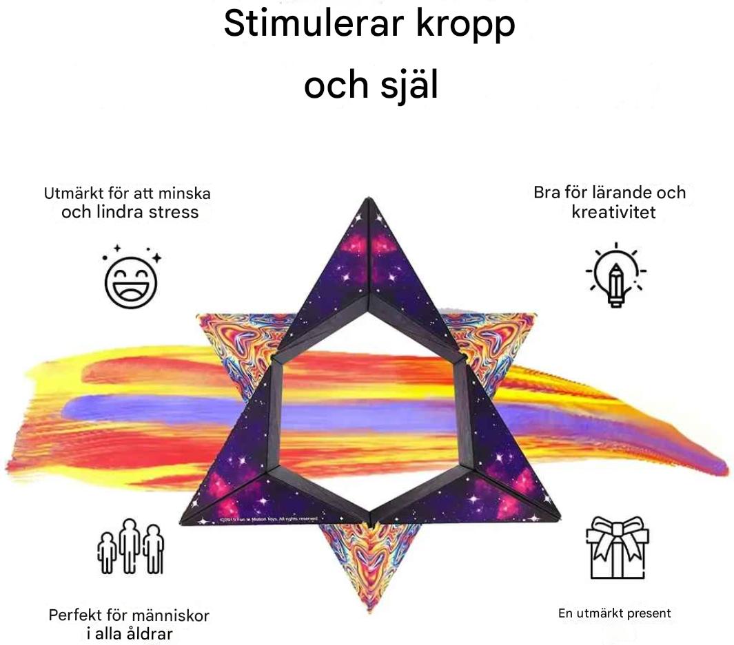 Magisk Formskiftar-Kub – Förvandlas till över 70 Former | Anti-Stress & Kreativ 3D-Leksak