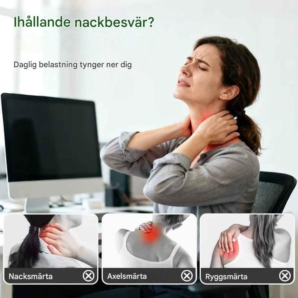 Avancerad Nack- och Axelmassagerare – Lindrar Smärta, Minskar Spänningar, Ökar Circulation