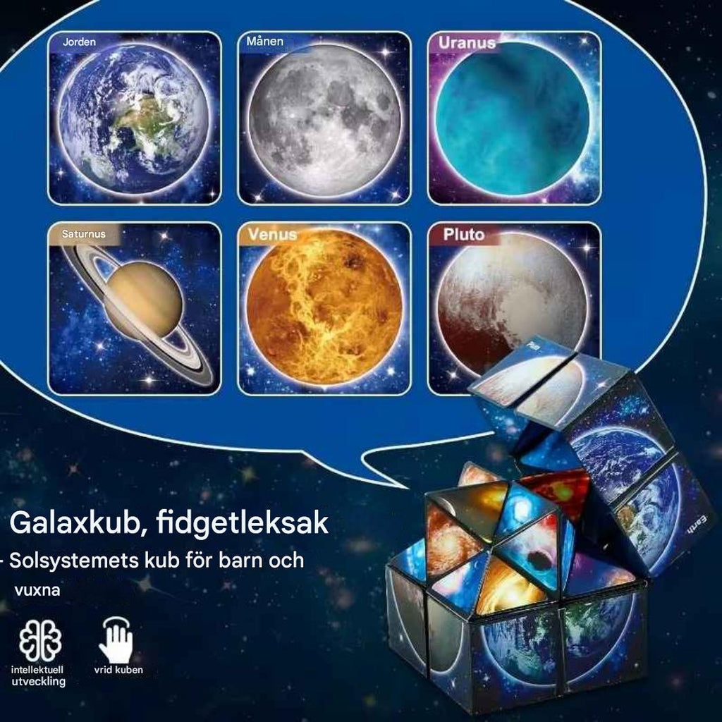 2-i-1 Galaxy Magic Cube™ – Infinity Fidget Cube